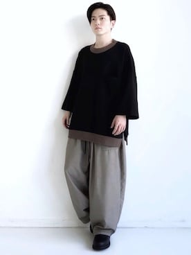 「CASPER JOHN（キャスパージョン）のアイテム（シューズ）」を使った、KOMさん（メンズ・165cm）の春コーディネート