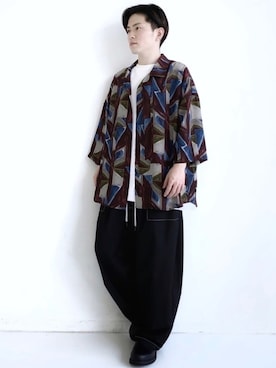 「CASPER JOHN（キャスパージョン）のアイテム（シューズ）」を使った、KOMさん（メンズ・165cm）の春コーディネート