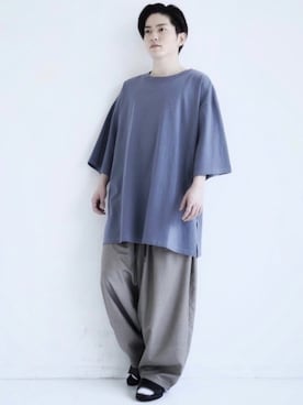 「CASPER JOHN（キャスパージョン）のアイテム（シューズ）」を使った、KOMさん（メンズ・165cm）の春コーディネート