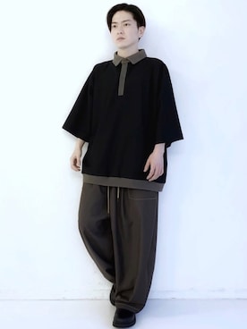 「CASPER JOHN（キャスパージョン）のアイテム（その他シューズ）」を使った、KOMさん（メンズ・165cm）の春コーディネート