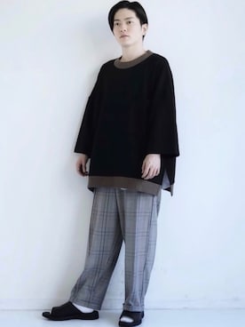 「CASPER JOHN（キャスパージョン）のアイテム（シューズ）」を使った、KOMさん（メンズ・165cm）の夏コーディネート