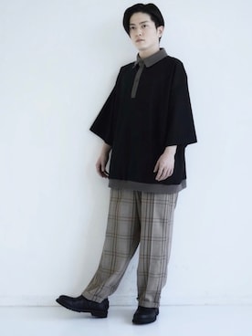 「CASPER JOHN（キャスパージョン）のアイテム（その他シューズ）」を使った、KOMさん（メンズ・165cm）の夏コーディネート