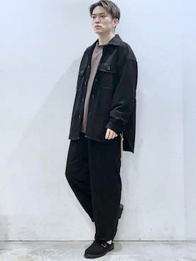 「CASPER JOHN（キャスパージョン）のアイテム（シューズ）」を使った、KOMさん（メンズ・165cm）の秋コーディネート