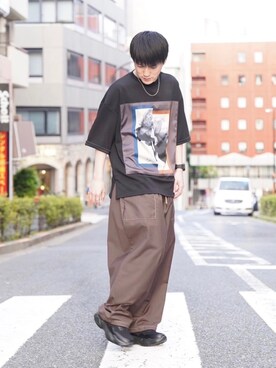 「ストリートカジュアル」｜「アイテム（その他）」を使った、KOMさん（メンズ・165cm）の春コーディネート