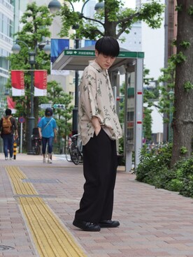 「ストリートカジュアル」｜「アイテム（その他）」を使った、KOMさん（メンズ・165cm）の春コーディネート