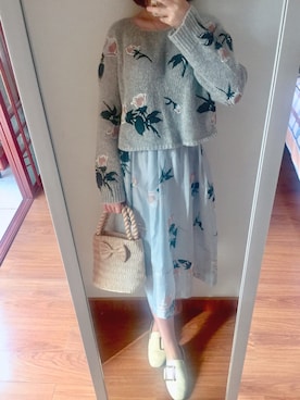 「NaRaYaのアイテム」を使った、sweerereさん（レディース・162cm）の秋コーディネート