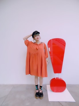 「PULL&BEAR（プルアンドベア）のアイテム（スリッポン）」を使った、張小貓さん（レディース・167cm）の春コーディネート