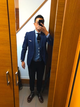 「PANERAI（パネライ）のアイテム（パンツ）」を使った、yuseitouma05260507さん（メンズ・180cm）の冬コーディネート