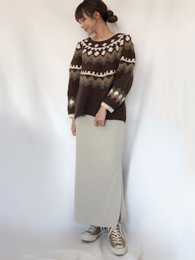 宇佐美 彩さん（レディース・163cm）の秋コーディネート