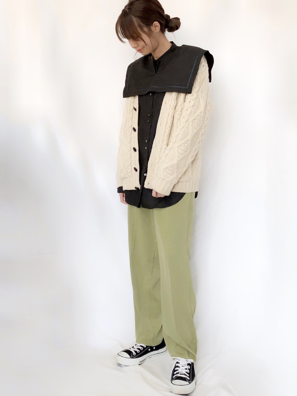 6（ロク）の「＜6(ROKU)＞COTTON SAILOR COLLAR BLOUSE/ブラウス 