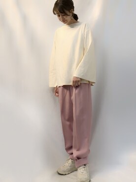 6(ROKU)＞RUSSELL BORDER SLIT SLEEVE PULLOVER/カットソーを使った