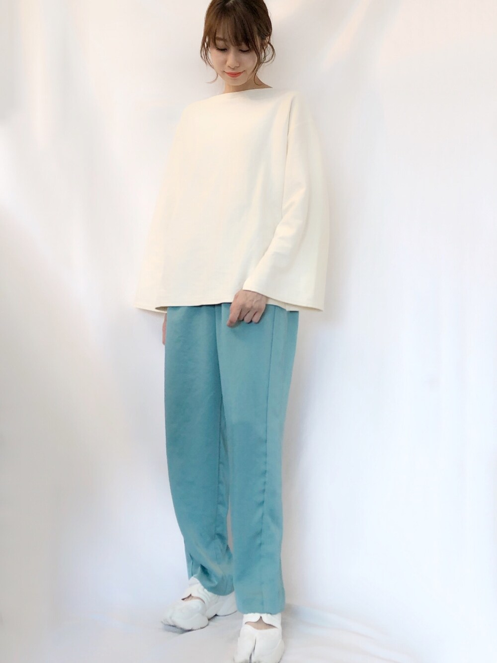6（ロク）の「＜6(ROKU)＞RUSSELL BORDER SLIT SLEEVE PULLOVER