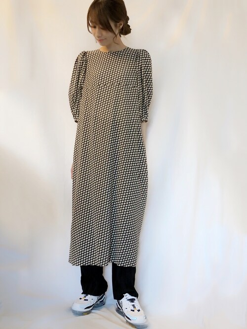 ＜6(ROKU)＞VOLUME SLEEVE DRESS/ワンピース 6（ロク）の「＜6(ROKU)＞VOLUME SLEEVE DRESS/ワンピース