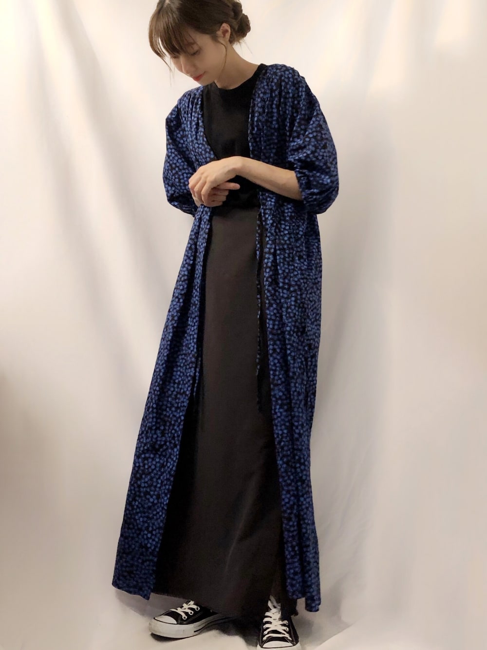 6 ROKU ロク　DOBBY フラワープリントドレス　ワンピース　花柄 6（ロク）の「＜6(ROKU)＞DOBBY FLOWER PRINT DRESS/ワンピース