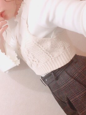 「ショッピング」｜「アイテム（その他トップス）」を使った、いうさん（レディース・157cm）の冬コーディネート