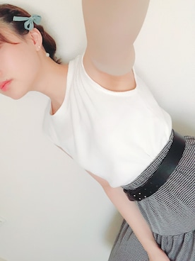 「Green　Parks（グリーンパークス）のアイテム」を使った、いうさん（レディース・156cm）の夏コーディネート