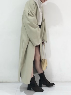 「ピスタチオ」｜「アイテム（その他アウター）」を使った、Sakaiさん（レディース・152cm）の冬コーディネート