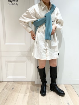 「ミニワンピ」｜Sakaiさん（レディース・153cm）の春コーディネート