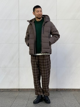 「417 EDIFICE（フォーワンセブンエディフィス）のアイテム（ダウンジャケット/コート）」を使った、Senoさん（メンズ・185cm）の秋コーディネート