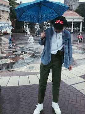 「Paul Smith（ポールスミス）のアイテム」を使った、reoさん（レディース・168cm）の夏コーディネート