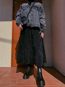 「BEAUTY&YOUTH UNITED ARROWS」｜「アイテム（デニムジャケット）」を使った、reoさん（レディース・168cm）の秋コーディネート