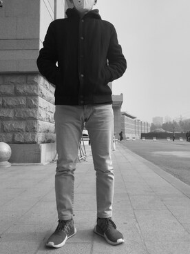 「Jack & Jones（ジャック アンド ジョーンズ）のアイテム（ジャケット/アウター）」を使った、HJJ_22さん（メンズ・170cm）の冬コーディネート