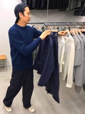 「DESCENTE（デサント）のアイテム」を使った、hayao_mさん（メンズ・178cm）の冬コーディネート