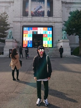 「Nike flyknit」｜林隼太郎さん（メンズ・165cm）の春コーディネート