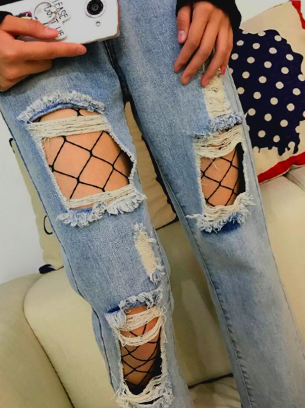 「Mirror、sexy」｜「🌼🌼のアイテム（デニムパンツ、ブルー系）」を使った、あさちゃん🐷💖さん（レディース・146cm）の冬コーディネートの1枚目の写真