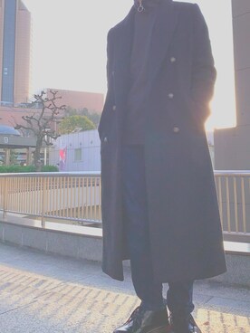 「8seconds（エイトセカンズ）のアイテム（ジャケット/アウター）」を使った、志龍さん（メンズ・170cm）の冬コーディネート