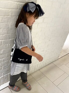 「Gemeaux（ジェモー）のアイテム」を使った、ties-flower11さん（キッズ・128cm）の夏コーディネート