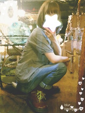 「shuca（シュカ）のアイテム（トップス）」を使った、ネコ壱さん（レディース・152cm）の春コーディネート