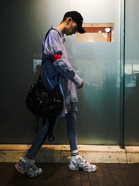 「ROTHCO（ロスコ）のアイテム（キャップ）」を使った、ANOTHER-Jさん（メンズ・175cm）の春コーディネート