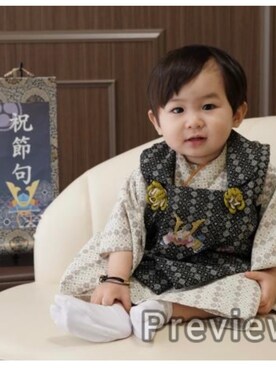 「撮影」｜「アイテム（その他）」を使った、hirumamaさん（キッズ・80cm）の春コーディネート