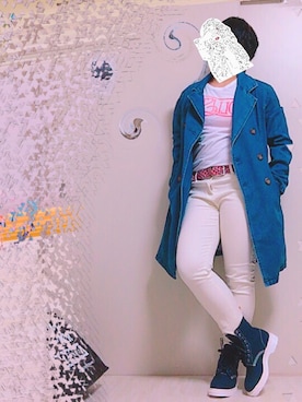 「CECIL McBEE（セシルマクビー）のアイテム（トレンチコート）」を使った、ねずさん（レディース・156cm）の春コーディネート