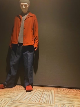 「秋のブラウンスタイル」｜「アイテム（ブルゾン）」を使った、andyさん（メンズ・171cm）の秋コーディネート