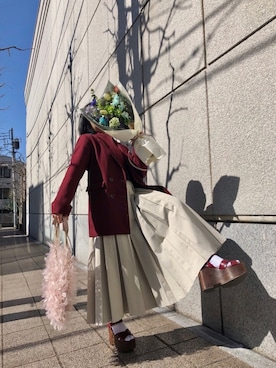 「MARC JACOBS（マークジェイコブス）のアイテム（サンダル）」を使った、桜花さん（レディース・149cm）の夏コーディネート