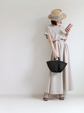 「STYLE DELI（スタイルデリ）のアイテム（バッグ）」を使った、yonnieさん（レディース・154cm）の春コーディネート