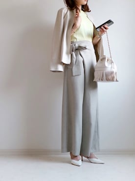 「ADER（アデル）のアイテム」を使った、yonnieさん（レディース・154cm）の春コーディネート
