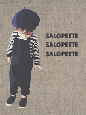 「Seraph（セラフ）のアイテム（帽子）」を使った、ka﻿﻿o ̆̈﻿riさん（キッズ・90cm）の秋コーディネート