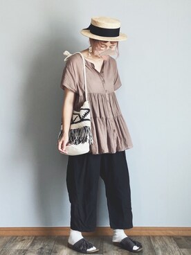 ka﻿﻿o ̆̈﻿riさん（レディース・154cm）の夏コーディネート