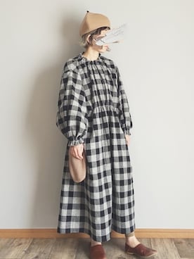 「Handmade（ハンドメイド）のアイテム」を使った、ka﻿﻿o ̆̈﻿riさん（レディース・154cm）の春コーディネート