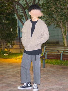 「レディース」｜「アイテム（その他アウター）」を使った、ミニスタ さん（メンズ・160cm）の春コーディネート
