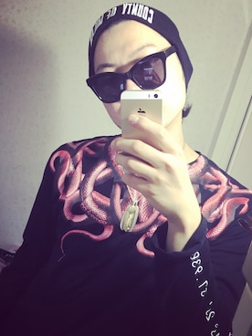 「MARCELO BURLON（マルセロ・バーロン）のアイテム（ニットキャップ/ビーニー）」を使った、Shyuto tajimaさん（メンズ・173cm）の春コーディネート