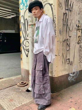 「ASICS（アシックス）のアイテム（スニーカー）」を使った、あおいさん（メンズ・175cm）の秋コーディネート