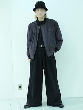 「MACPHEE（マカフィー）のアイテム（パンツ）」を使った、あおいさん（メンズ・175cm）の冬コーディネート