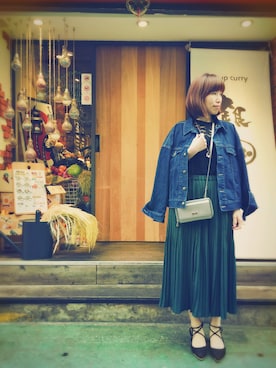 「cache cache（カシュ カシュ）のアイテム（財布/小物）」を使った、❣ⓚⓘⓚⓘ ❣さん（レディース・158cm）の冬コーディネート