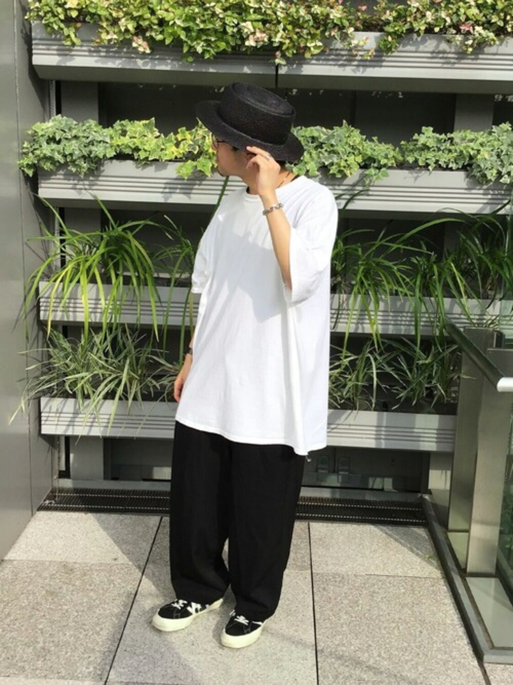 CA4LA カシラ パナマハット POKER PANAMA カンカン帽 ブラック