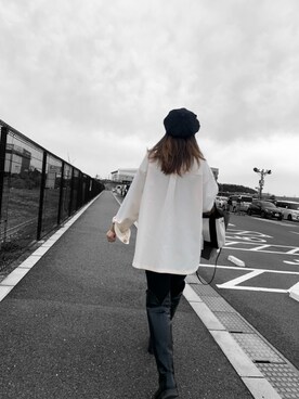 「Right-on（ライトオン）のアイテム（ミリタリージャケット）」を使った、mkさん（レディース・154cm）の春コーディネート
