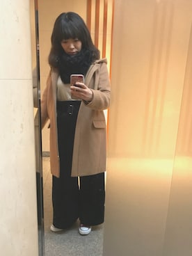 「NATURAL BEAUTY BASIC（ナチュラルビューティーベーシック）のアイテム（その他アウター）」を使った、*rara*さん（レディース・154cm）の秋コーディネート